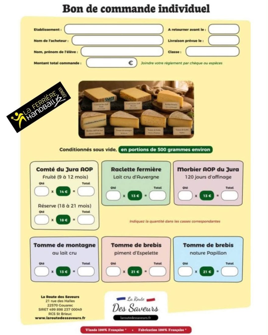 vente de saucissons et de fromages